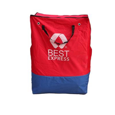 China Durable Oxford Cloth Thick Material Waterproof With Zipper Environmental Protection Express Transfer Bag Logistics Transit Bag for sale