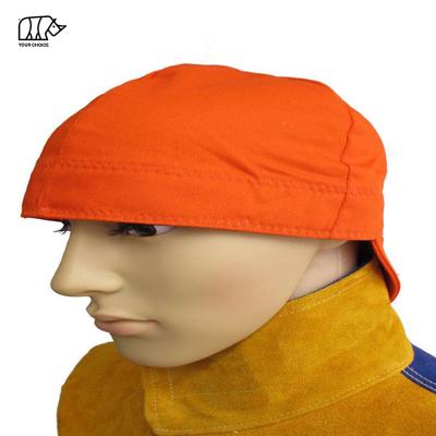 China Coth Inwelt Flame Retardant Welder's Leisure Hat, Cotton Fabric Welding Wear-Resistance Flame Retardant Industrial Hat for sale