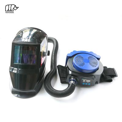 China 2022 INWELT New Arrival Solar Powered Auto Welding Air Purified Air Fed Respirator Automatic Welding Helmet With Ventilation for sale