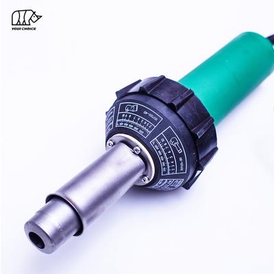 China INWELT New Arrivals PVC Temperature Adjustable Industrial Portable Floor Welder Plastic Welding Gun Plastic Soldering Hot Air Gun 1600W for sale