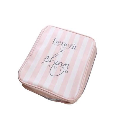 China Built-in large capacity PU multi-layer cosmetic bag for sale