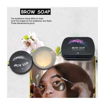 China Waterproof Forehead Soap With Brush Eyebrow Styling Long Lasting Waterproof Soap Forehead Soap for sale