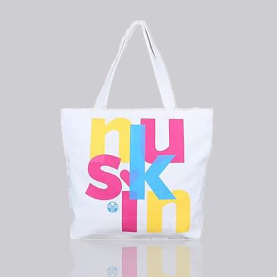 China Recyclable School Custom Printing Fashion Logo Canvas Handbag for sale