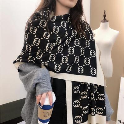 China Newest scarf 2021 new autumn/winter cashmere long scarf thickened dual-use women air conditioning warm imitation double-sided shawl for sale