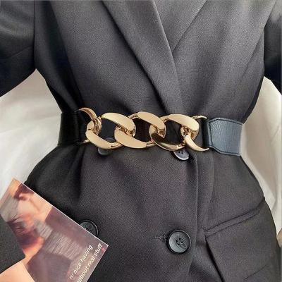 China Fanshion Belt Fashion All-match Coat Dress Waist Seal Wholesale Decorative Elastic Elastic Women With Coat Belt for sale