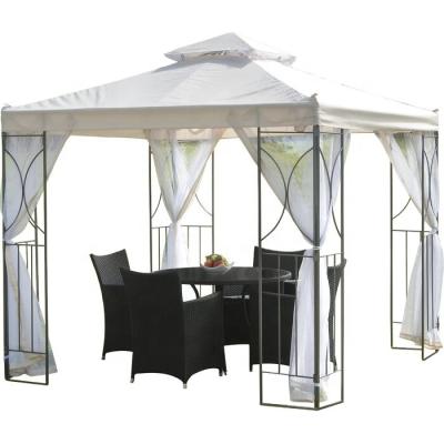 China Outdoor Rectangular Steel Sheet Gazebo Bar Gazebo for sale