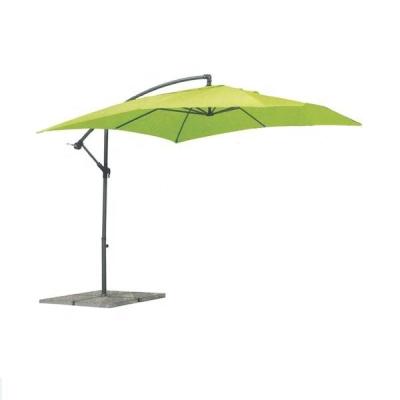 China Sun Wind Rain Make Hanging 250cm Parasol Cantilever Umbrella Square Folding Umbrella UPF50+Polyester Fabric Density 180g for sale