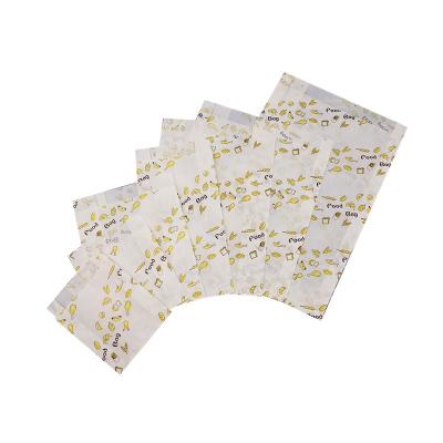 China Biodegradable Greaseproof Mini Wax Paper Bags for Food Catering for sale