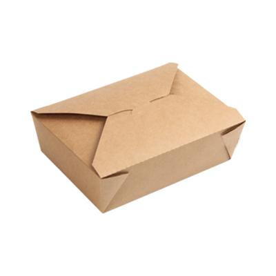 China Biodegradable Disposable Box Fried Chicken Barbecue Takeaway Packing Biodegradable Food Bowl Paper Packing Salad Chicken Oil Proof Box for sale