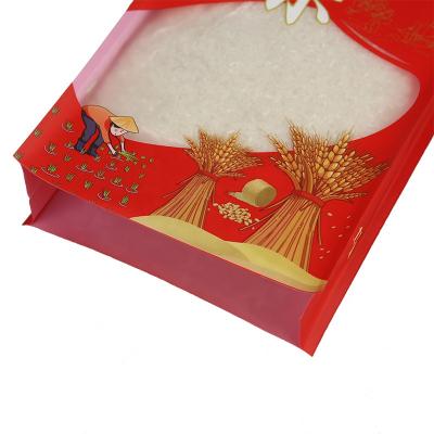 China Barrier Wholesale 25KG 50KG Large Rice Flour Packaging Bag PP Woven Mylar Packaging Bag for sale