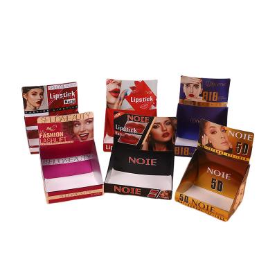 China Recycled Materials Shipping Gift Customize Logo Packaging Carborad Lipstick Cosmetic Eyelash Paper Boxes for sale