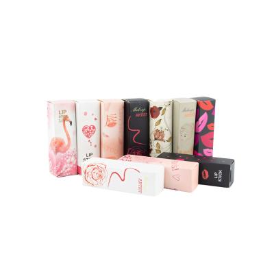 China Recycled Packaging Cardboard Logo Cosmetic Lipstick Paper Boxes Custom Materials Advertisement for sale