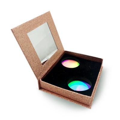 China Recycled Materials Packaging Custom Shipping Customize Eyelash With Mirror Cosmetic Paper Boxes for sale