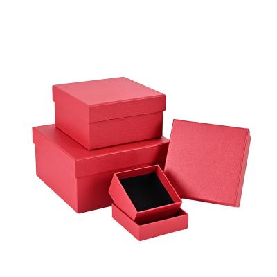 China Recycled Materials Gift Paper Cardboard Packaging Shipping Logo Print Jewelry Boxes Custom Made for sale