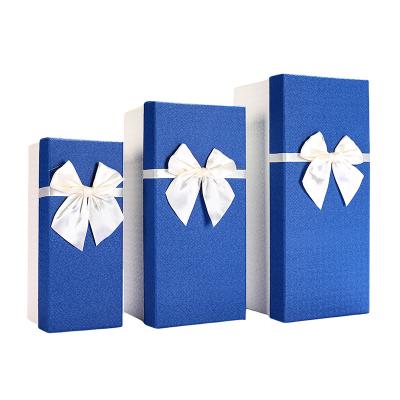 China Recycled Materials Paper Packaging Luxury Logo Rigid Cardboard Jewelry Wig Gift Box Custom Ribbon for sale