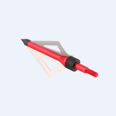 China Hunting Super Hot Red Archery 3 Fixed Blades 100gr Expandable Broadheads for sale