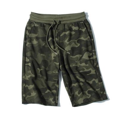 China Factory wholesale cotton terry pants Anti-wrinkle French half sweat shorts men's camouflage camouflage military shorts for sale