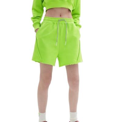 China New Fashion Sports Cotton Sweat Shorts Casual QUICK DRY High Waist Girls Streetwear Women's Half Pants Shorts for sale