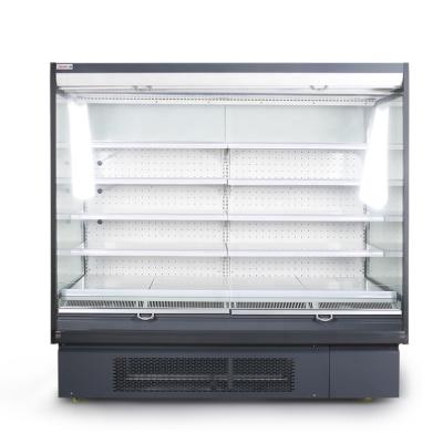 China Multi-platform Supermarket Supplier Single-temperature Beverage Open Fridge Display Vegetable Cooler for sale