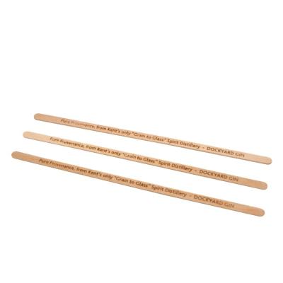 China Biodegradable Disposable Milk Tea Coffee Wooden Stir Sticks Wooden Stirrers For Drinking for sale