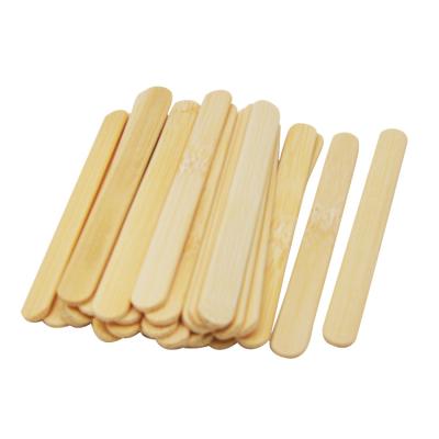 China Sustainable high quality compostable and degradable natural bamboo ice cream sticks bamboo popsicle stick for sale