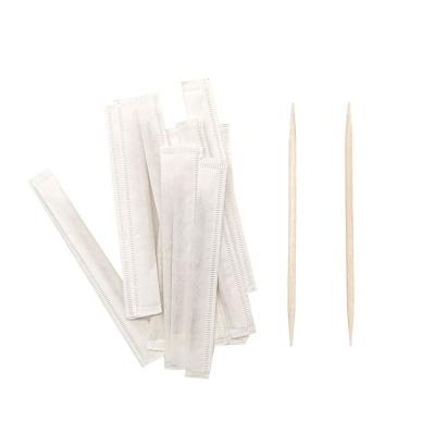 China China Disposable Toothpicks Factory Individually Packed Food Biodegradable Fancy Birch Wooden Toothpicks for sale