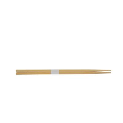 China Disposable Single Sharp Bamboo Chopsticks With Customized Paper Strip for sale