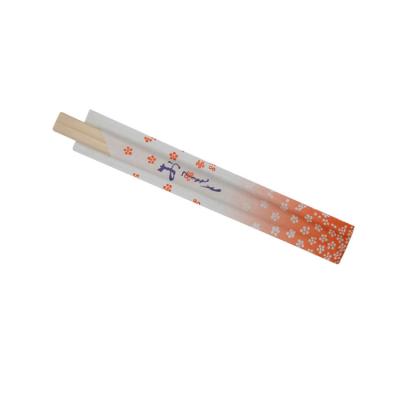 China Aspen Genroku Wooden Chopsticks With Disposable High Quality Paper Sleeve for sale