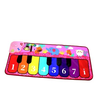 China Educational Toy High Quality Waterproof Cartoon Keyboard Baby Mat Piano Play Mat Floor Piano Mat With Music For Children for sale