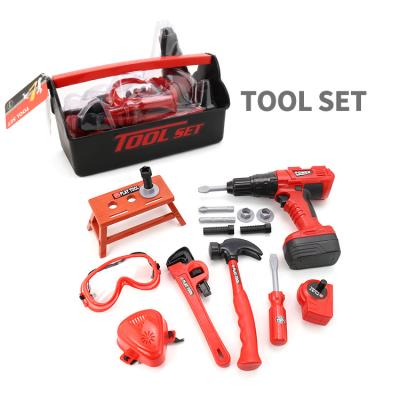 China Play Tools Banatoys Werkzeug Multifunctional Toolbox Plastic Construction Machine Tools Drill Det Educational Toys For Children With Hammer en venta