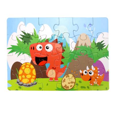 中国 Cartoon Toy Banatoys Dinosaurios Puzzle Game 24Pcs Kids Montessori Educational Toys Fruit Animal Puzzles Matching Sets Play Game 販売のため