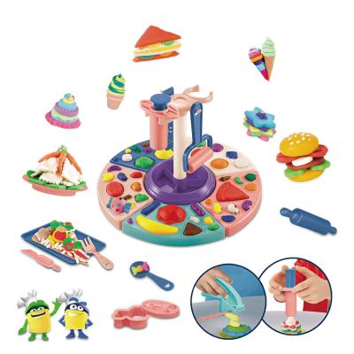 中国 Educational Toy Playdough Game Banatoys Kids Playdough Kitchen Toys Set Non-Toxic Diy Mud Preparing Kit Colored Food Play Dough Polymer Modeling Clay Molds 販売のため