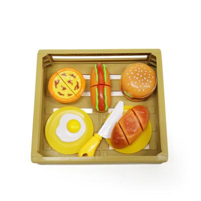 中国 Kidewan Toddler Plastic Kitchen Pretend Play Cutting Fruit Toy Simulation Kitchen Play Food Set 販売のため