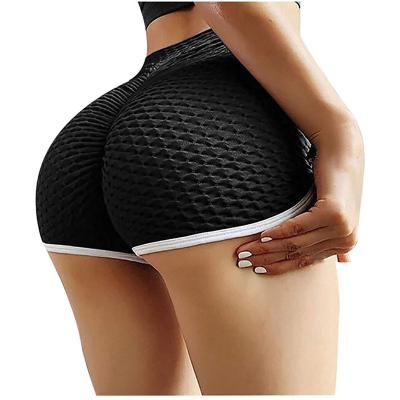 China New summer women's fashion running sports breathable hip lift up pants hot yoga pants high waist tight sweatpants printing fitness shorts for sale