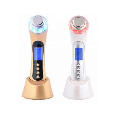 China Ultrasonic Facial Skin Rejuvenation 3Mhz LED Light Machine Face Massager Beauty Massager for sale