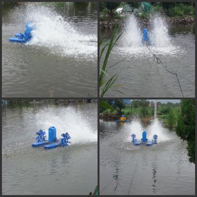 China New Fast speed Paddle wheel aerator 1HP 220V 440V 50HZ 60HZ for sale