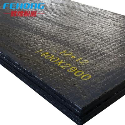 China Manufacture of wear liners / pipes / screens FEHONG hardfacing liner wear resistant liner plate for sale