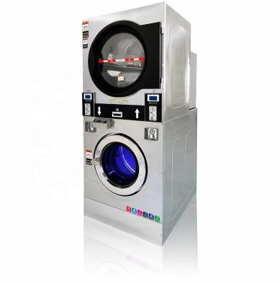 China Coin Operated Washer And Free Standing Laundromat Dryer for sale