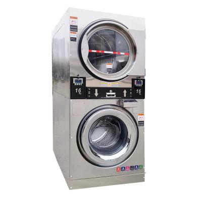 China Combo Free Standing Self-Service Coin Operated Washer Dryer for sale