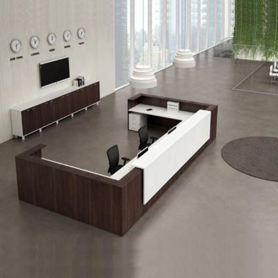 China Estilo moderno del mostrador de recepción de la recepción del salón con el panel de la melamina en venta