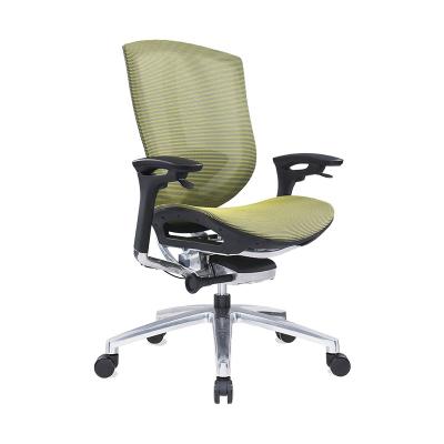 China Ergonomische Groene PU Lifting Arms High Back Mesh Computer Office Chair Te koop