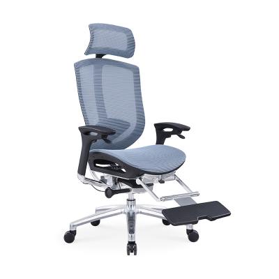 China Gray Blue Lifting Armrest Mesh Office Chair For Comfortable And Productive Work for sale