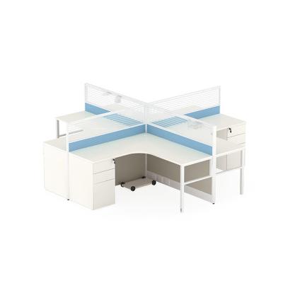 China Aluminum Paritition Office Cubicle 4 People Office Desk Office Workstation Desks for sale