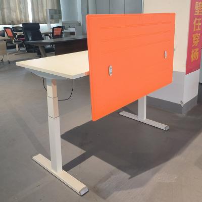 中国 1.6M White Ergonomic Wood Electric Height Adjustable Standing Desk 販売のため