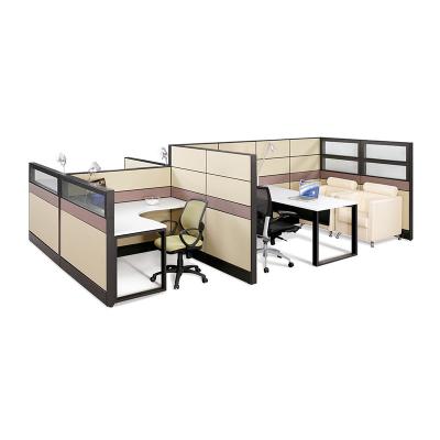 China Modular 2 4 6 Escritorios Cubicos de oficina Estaciones de trabajo Muebles de oficina en venta