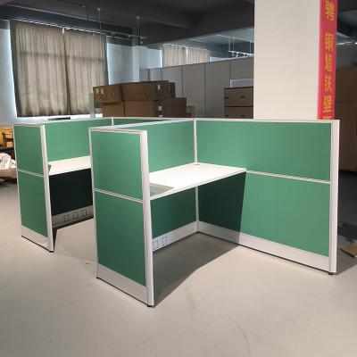 China Tamaño personalizado Muebles de oficina de aluminio Mdf para 4 personas en venta