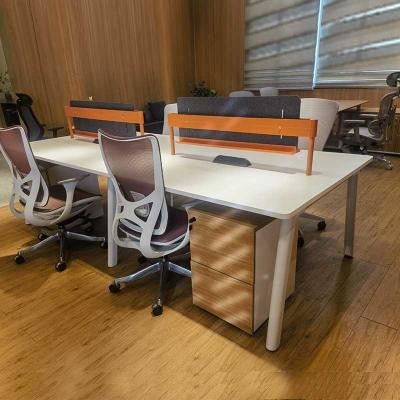 Κίνα Office Furniture Work Station Desk Wood Office Partition Workstation Desk With Drawer προς πώληση