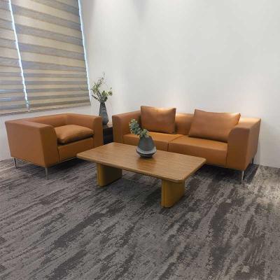 China Modern Office Couch Leather Waiting Room Comfortable Executive Office Sofa for sale