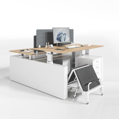 Cina Moderna scrivania regolabile in piedi 2 4 persone Electric Sit And Stand Desk in vendita