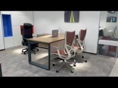 BESTON Furniture  L Shape  Executive Office Desks CEO Desk With Side Cabinet
